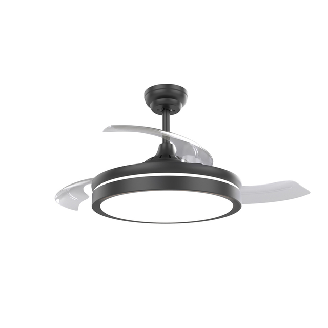 Ventilador de teto retrátil decorativo interno de 42 polegadas com luz KBS-Y4265