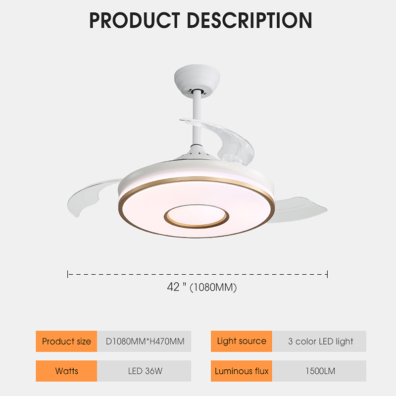 ventilador de teto com função reversa